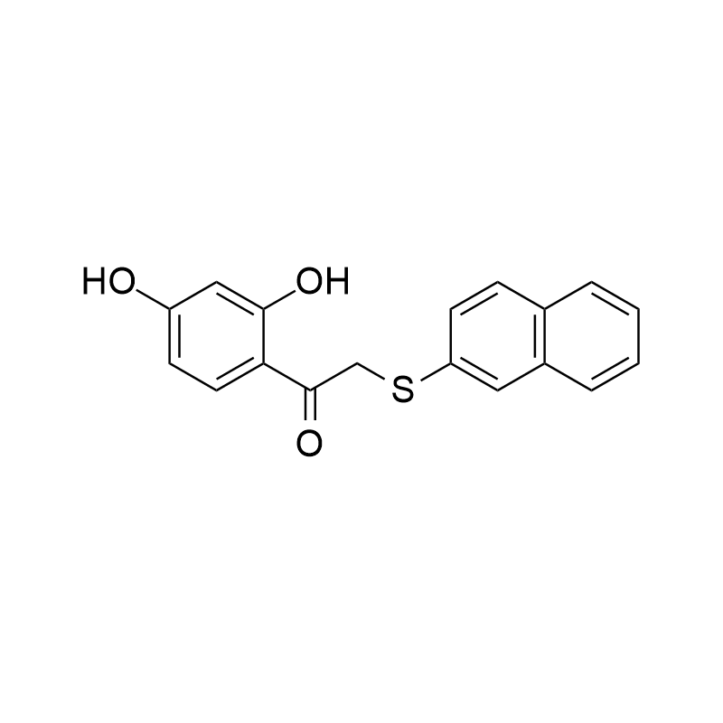 1-(2,4-Dihydroxyphenyl)-2-(2-naphthylthio)ethanone