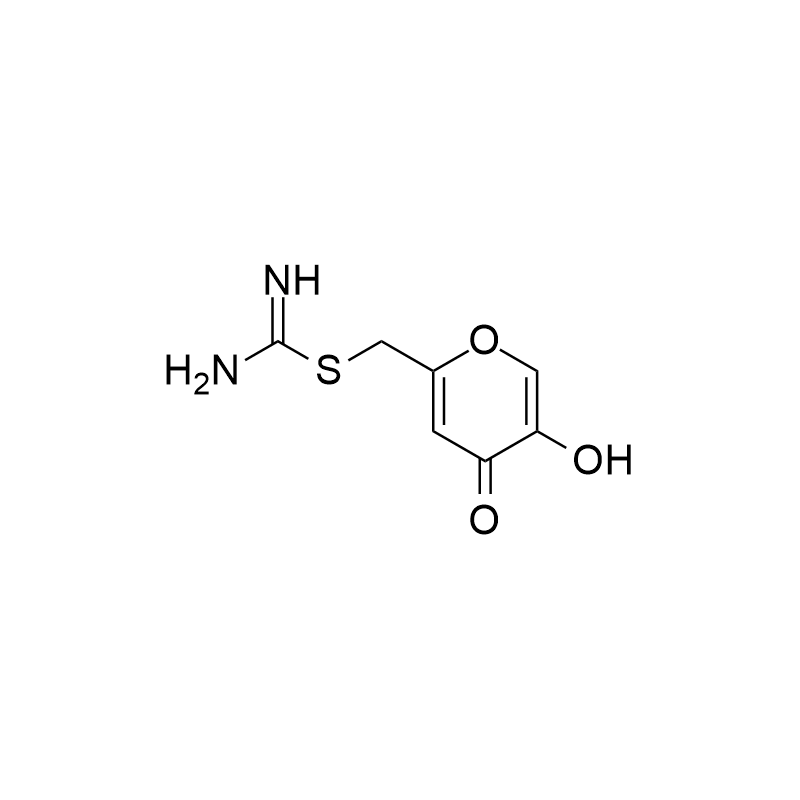 (5-hydroxy-4-oxo-4H-pyran-2-yl)methyl carbamimidothioate hydrochloride