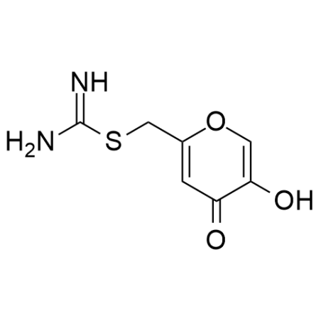 (5-hydroxy-4-oxo-4H-pyran-2-yl)methyl carbamimidothioate hydrochloride