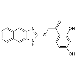 2-((1H-naphtho[2,3-d]imidazol-2-yl)thio)-1-(2,4-dihydroxy...