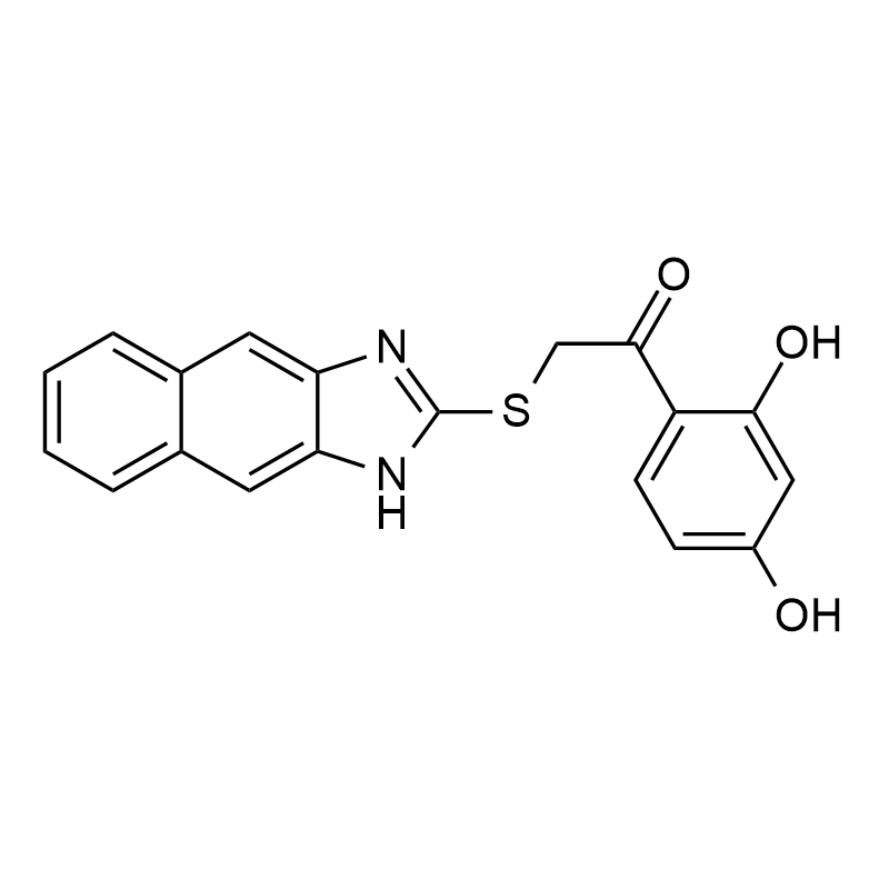 2-((1H-naphtho[2,3-d]imidazol-2-yl)thio)-1-(2,4-dihydroxyphenyl)ethanone