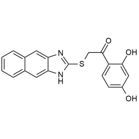 2-((1H-naphtho[2,3-d]imidazol-2-yl)thio)-1-(2,4-dihydroxyphenyl)ethanone