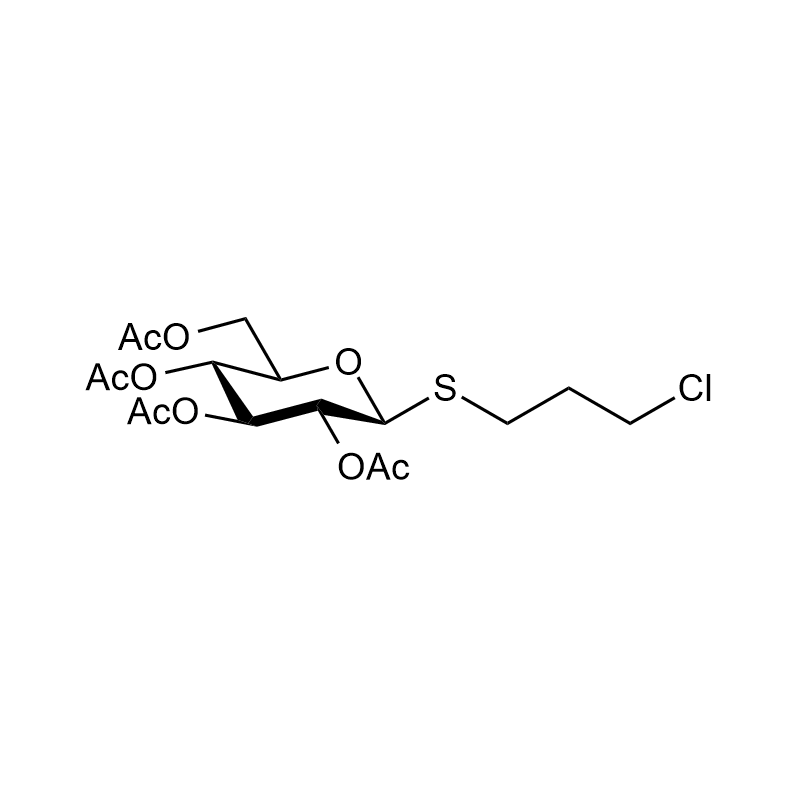 (2R,3R,4S,5R,6S)-2-(acetoxymethyl)-6-((3-chloropropyl)thio)tetrahydro-2H-pyran-3,4,5-triyl triacetate