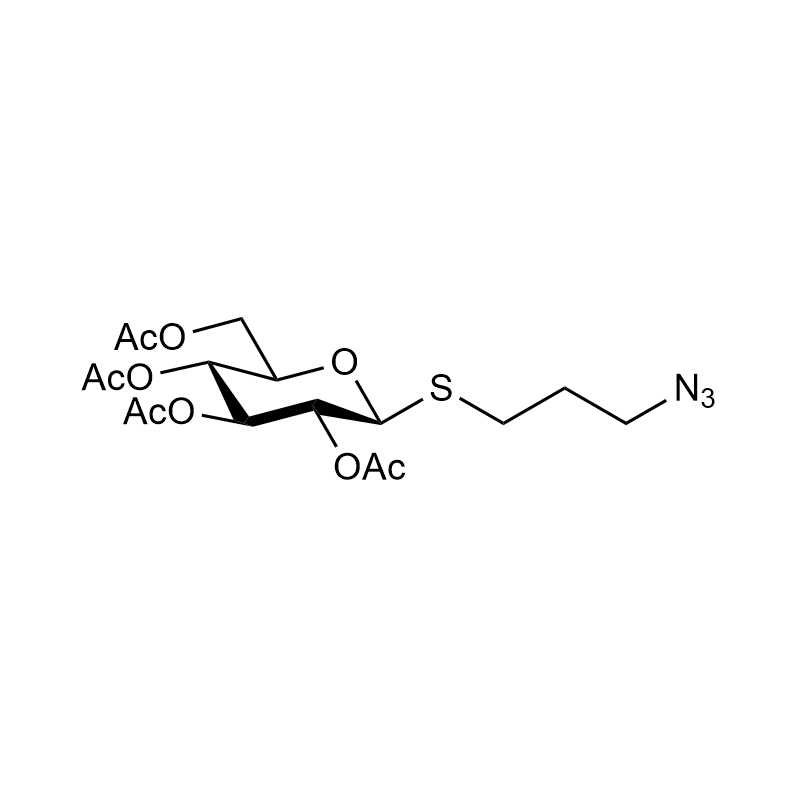 (2R,3R,4S,5R,6S)-2-(acetoxymethyl)-6-((3-azidopropyl)thio)tetrahydro-2H-pyran-3,4,5-triyl triacetate