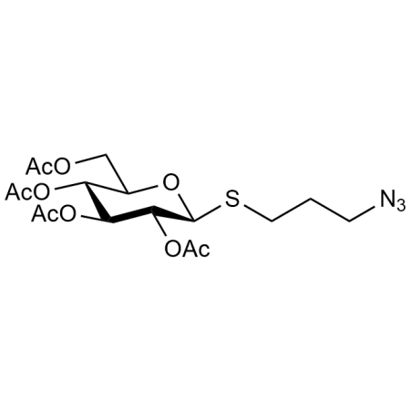 (2R,3R,4S,5R,6S)-2-(acetoxymethyl)-6-((3-azidopropyl)thio)tetrahydro-2H-pyran-3,4,5-triyl triacetate