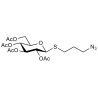 (2R,3R,4S,5R,6S)-2-(acetoxymethyl)-6-((3-azidopropyl)thio)tetrahydro-2H-pyran-3,4,5-triyl triacetate